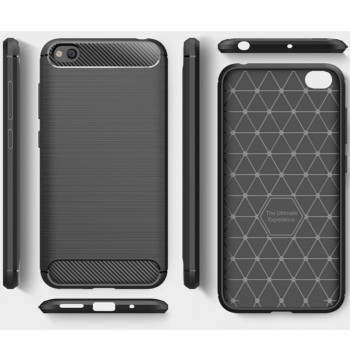 Juodas silikoninis carbon dėklas (REDMI GO)